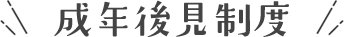 成年後見制度